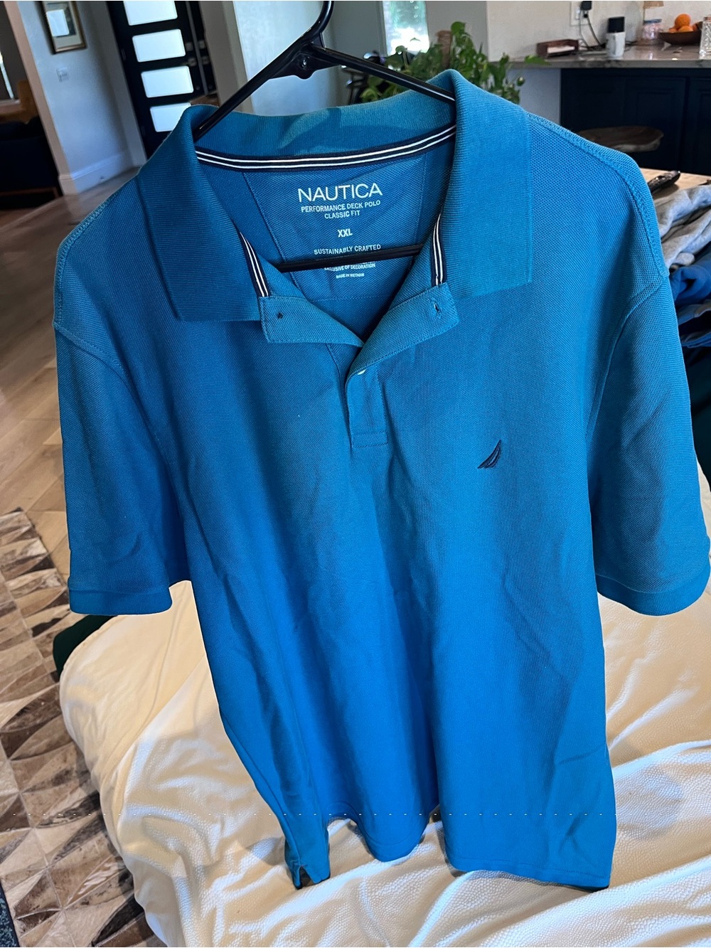 Nautica Men’s Teal Blue Classic fit polo